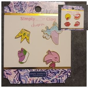 NEW Two Packs of Simply Southern Metal Clog Charms (8 Charms)